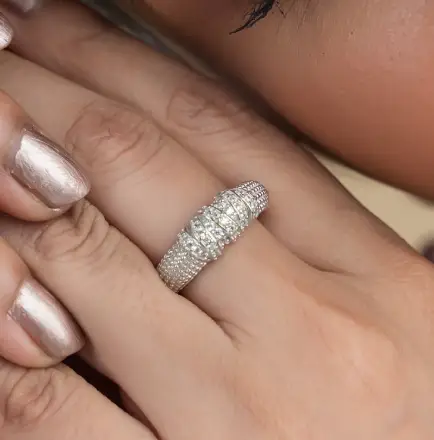 Twisted Marquise Diamond Ring